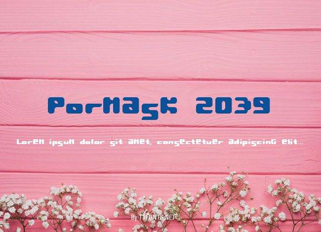 Pormask 2039 example
