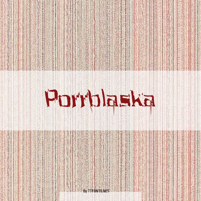 Porrblaska example