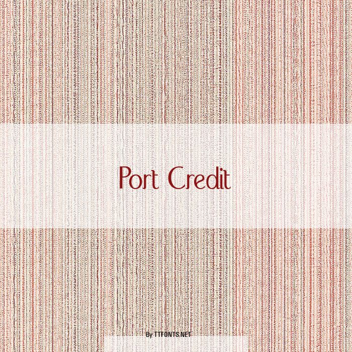 Port Credit example