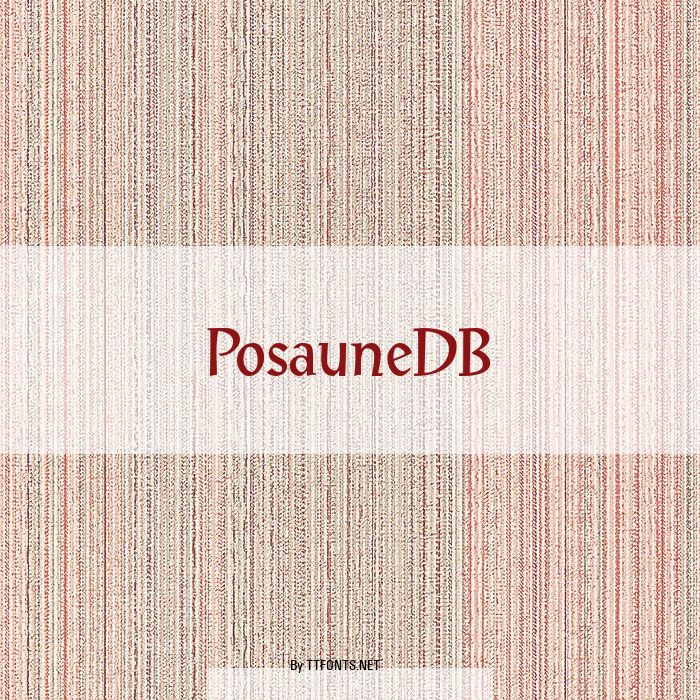 PosauneDB example