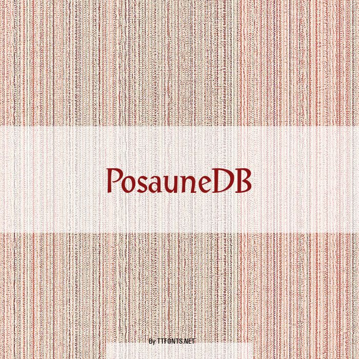 PosauneDB example