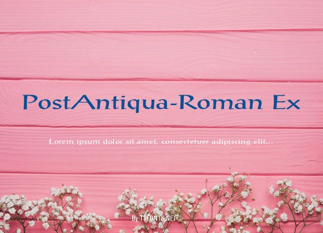 PostAntiqua-Roman Ex example