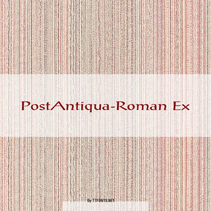 PostAntiqua-Roman Ex example