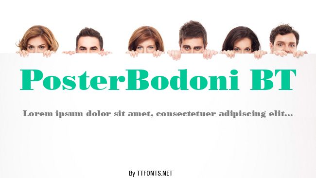 PosterBodoni BT example