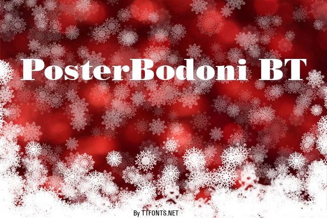PosterBodoni BT example