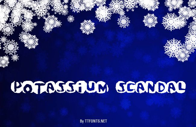 Potassium Scandal example