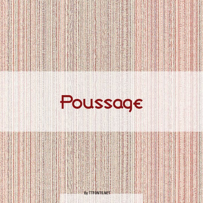 Poussage example