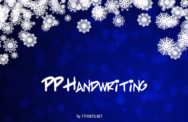 PP Handwriting example