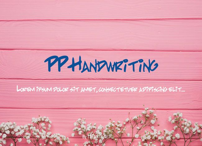PP Handwriting example