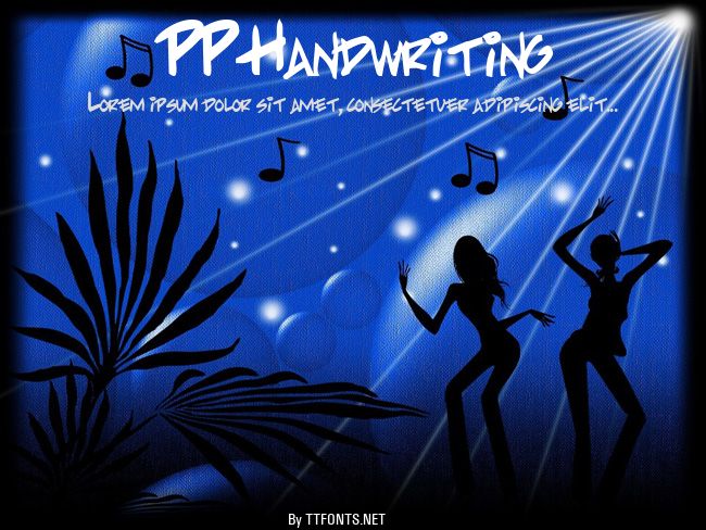PP Handwriting example