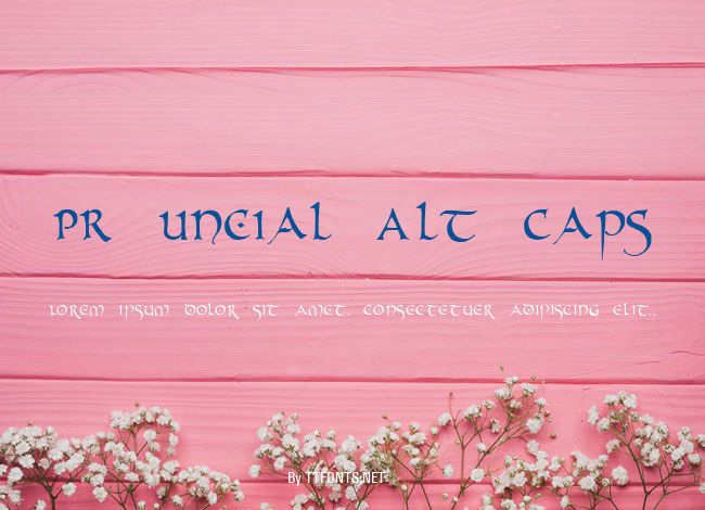 PR Uncial Alt Caps example