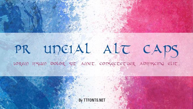 PR Uncial Alt Caps example