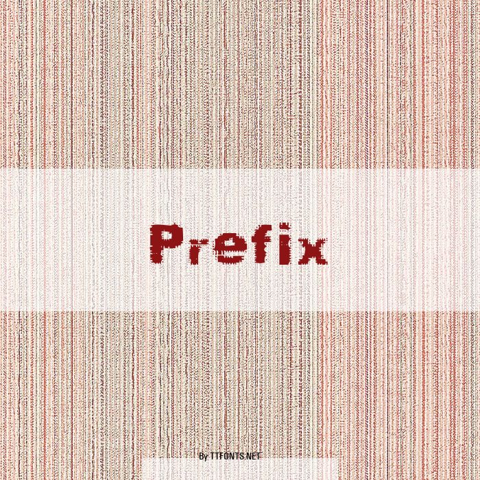 Prefix example