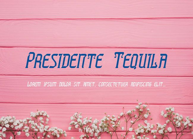Presidente Tequila example