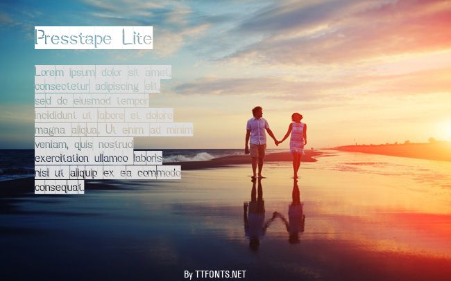 Presstape Lite example