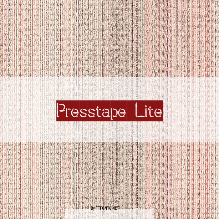 Presstape Lite example