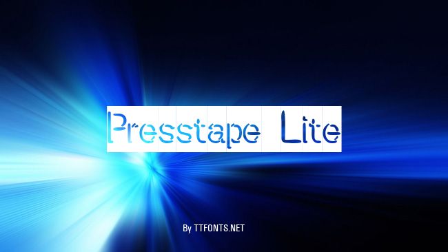 Presstape Lite example