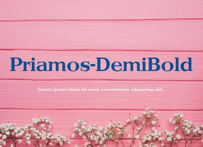 Priamos-DemiBold example