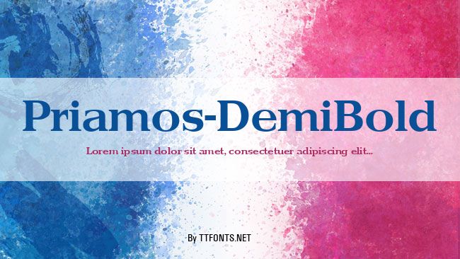 Priamos-DemiBold example