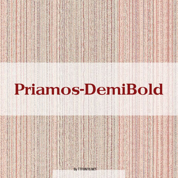 Priamos-DemiBold example