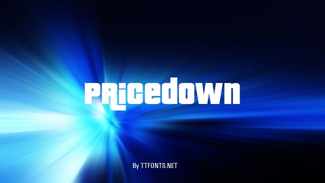Pricedown example