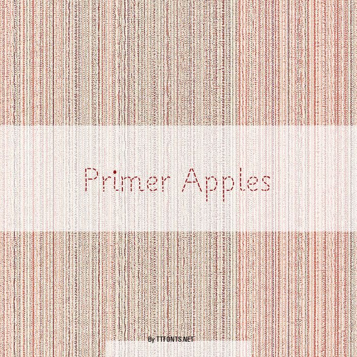 Primer Apples example
