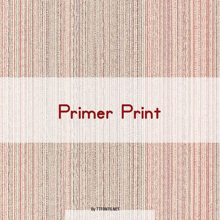 Primer Print example
