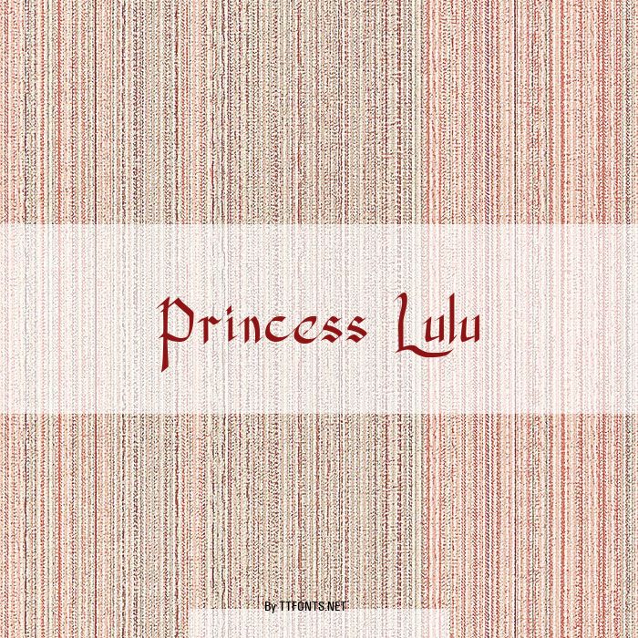 Princess Lulu example