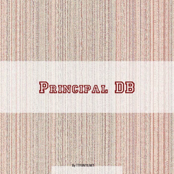 Principal DB example