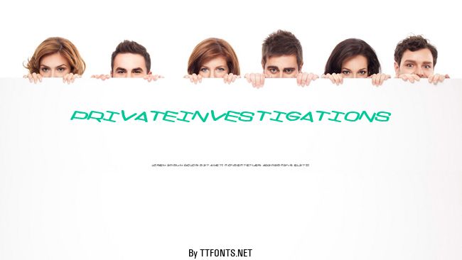 PrivateInvestigations example