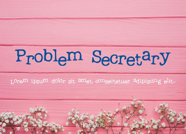 Problem Secretary example