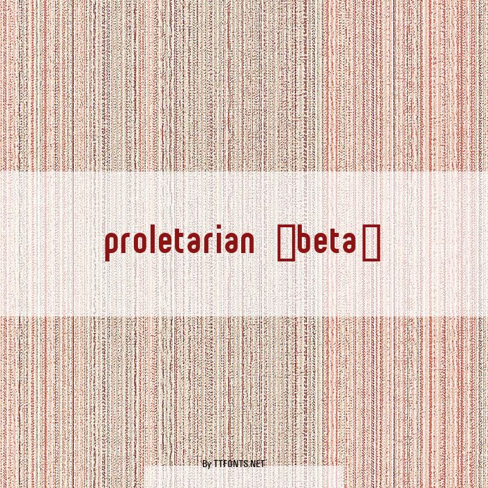 proletarian (beta) example