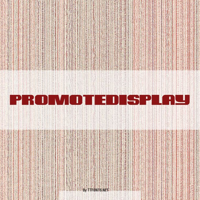 PromoteDisplay example