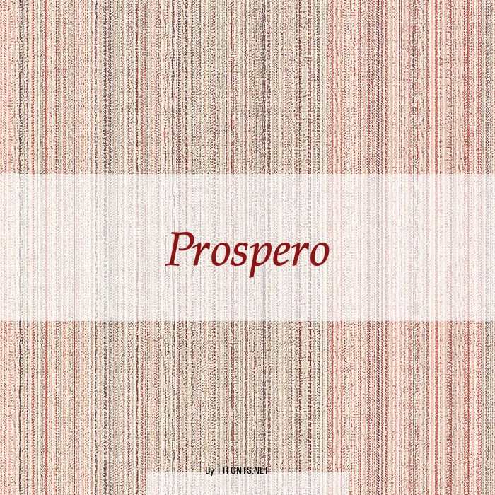 Prospero example