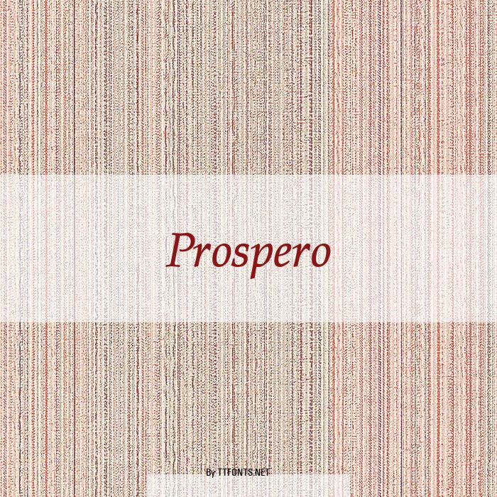 Prospero example