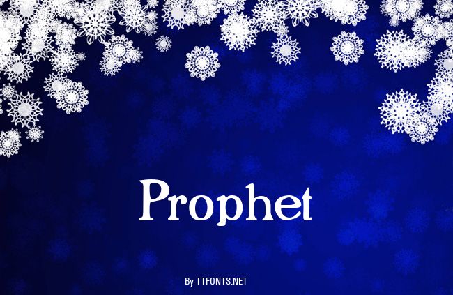 Prophet example