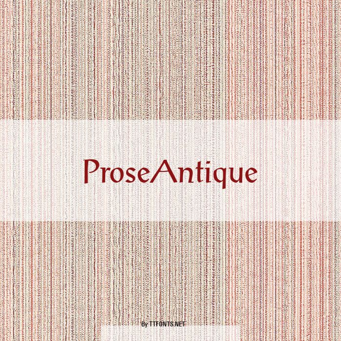 ProseAntique example