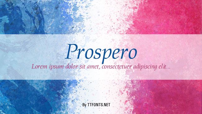 Prospero example