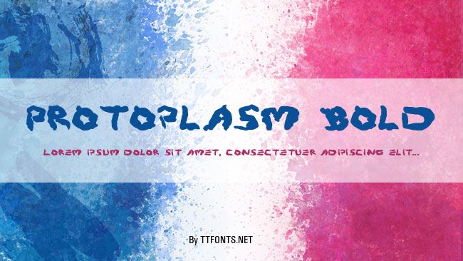 Protoplasm Bold example