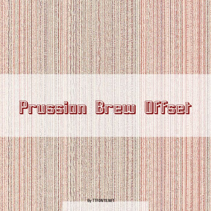 Prussian Brew Offset example