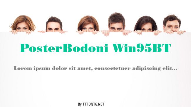 PosterBodoni Win95BT example