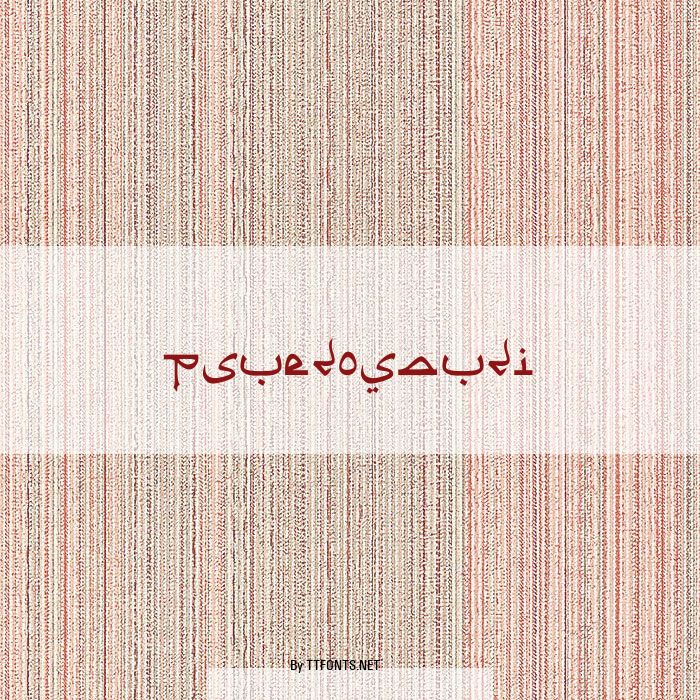 PsuedoSaudi example