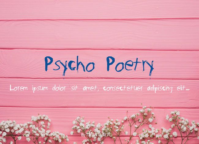 Psycho Poetry example