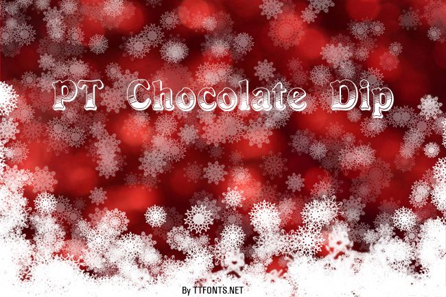 PT Chocolate Dip example