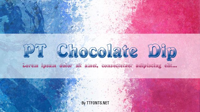 PT Chocolate Dip example