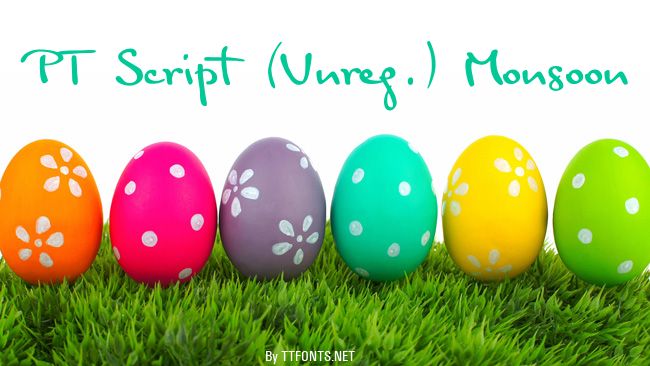 PT Script (Unreg.) Monsoon example