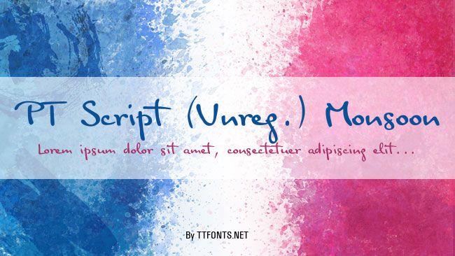 PT Script (Unreg.) Monsoon example