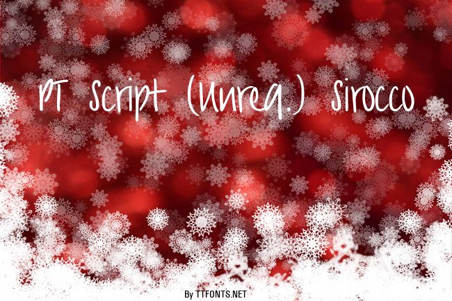 PT Script (Unreg.) Sirocco example