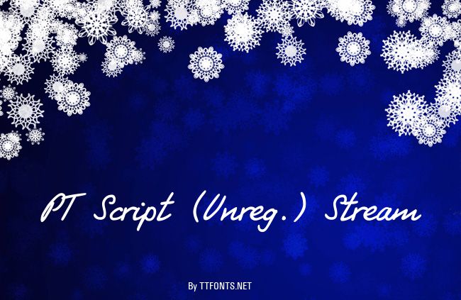 PT Script (Unreg.) Stream example