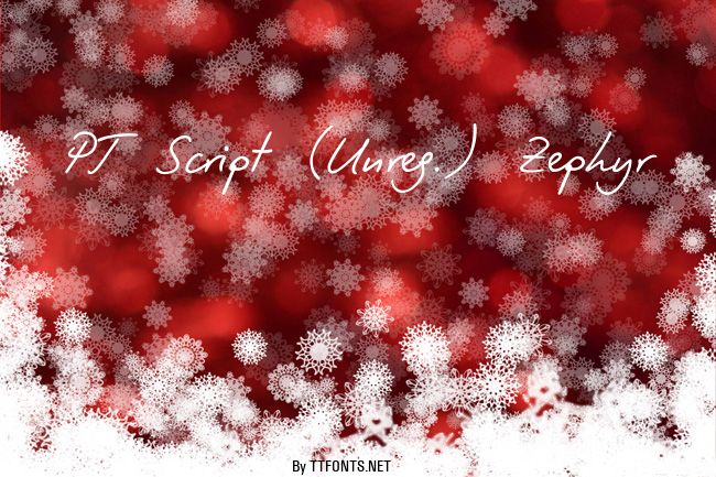 PT Script (Unreg.) Zephyr example